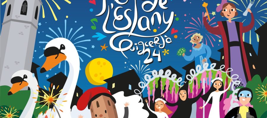 Il·lustració del cartell de la Festa de l'Estany 2024. Autor: Marc Monés